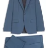 Two-piece extra-slim-fit suit in wool-blend poplin Two-piece extra-slim-fit suit in wool-blend poplin