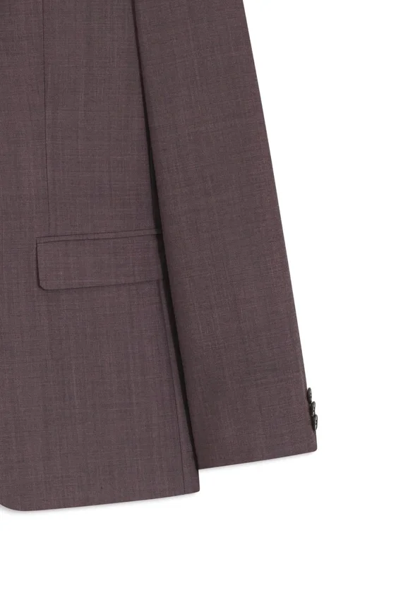 Two-piece extra-slim-fit suit in wool-blend poplin Two-piece extra-slim-fit suit in wool-blend poplin