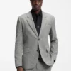 Two-piece modern-fit suit in sharkskin fabric Two-piece modern-fit suit in sharkskin fabric