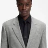 Two-piece modern-fit suit in sharkskin fabric Two-piece modern-fit suit in sharkskin fabric