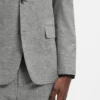 Two-piece modern-fit suit in sharkskin fabric Two-piece modern-fit suit in sharkskin fabric