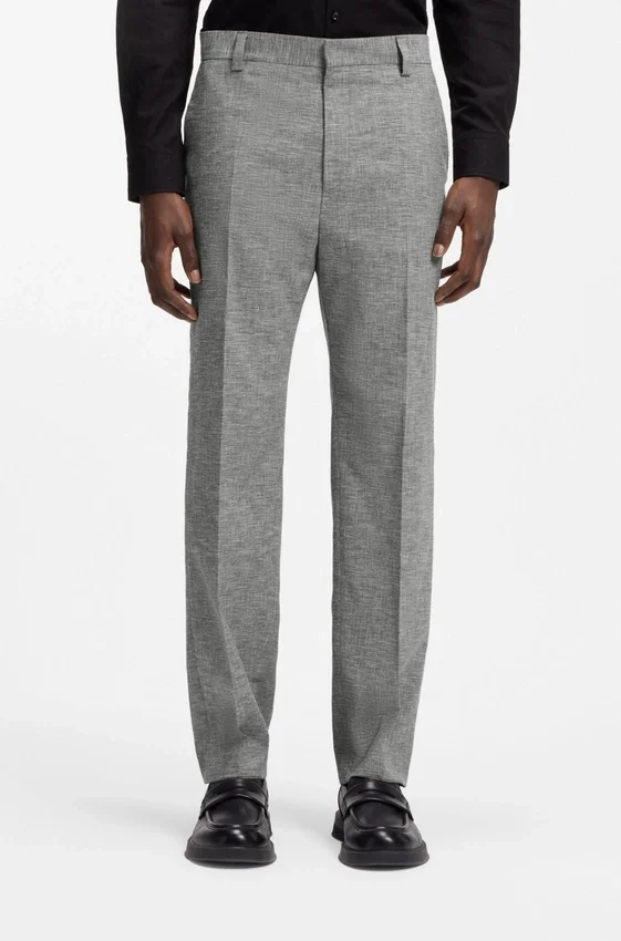 Two-piece modern-fit suit in sharkskin fabric Two-piece modern-fit suit in sharkskin fabric