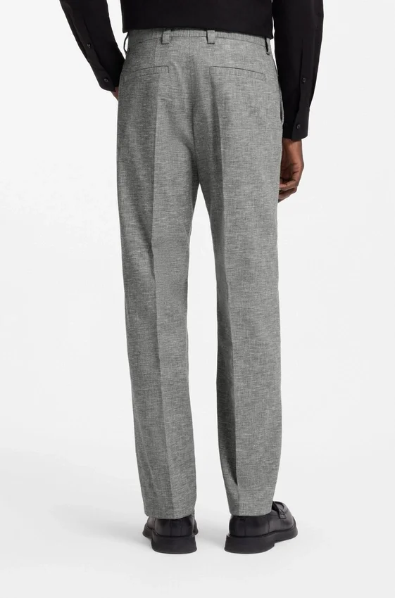 Two-piece modern-fit suit in sharkskin fabric Two-piece modern-fit suit in sharkskin fabric