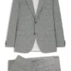 Two-piece modern-fit suit in sharkskin fabric Two-piece modern-fit suit in sharkskin fabric