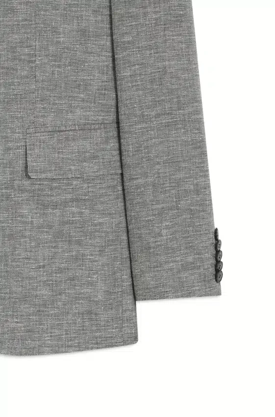 Two-piece modern-fit suit in sharkskin fabric Two-piece modern-fit suit in sharkskin fabric