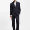 Two-piece modern-fit suit in stretch twill