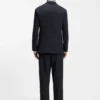 Two-piece modern-fit suit in stretch twill