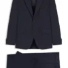 Two-piece modern-fit suit in stretch twill