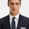 Two-piece regular-fit suit in patterned stretch cloth