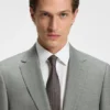 Two-piece regular-fit suit in patterned stretch cloth