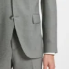 Two-piece regular-fit suit in patterned stretch cloth