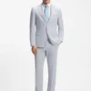 Two-piece regular-fit suit in stretch bouclé Two-piece regular-fit suit in stretch bouclé