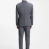 Two-piece regular-fit suit in stretch bouclé