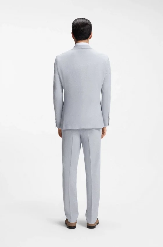 Two-piece regular-fit suit in stretch bouclé Two-piece regular-fit suit in stretch bouclé