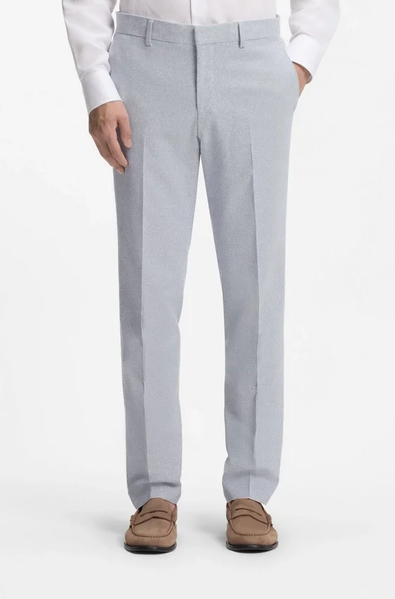 Two-piece regular-fit suit in stretch bouclé Two-piece regular-fit suit in stretch bouclé