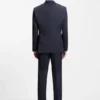 Two-piece regular-fit suit in virgin wool and silk Two-piece regular-fit suit in virgin wool and silk