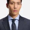 Two-piece regular-fit suit in virgin wool and silk Two-piece regular-fit suit in virgin wool and silk
