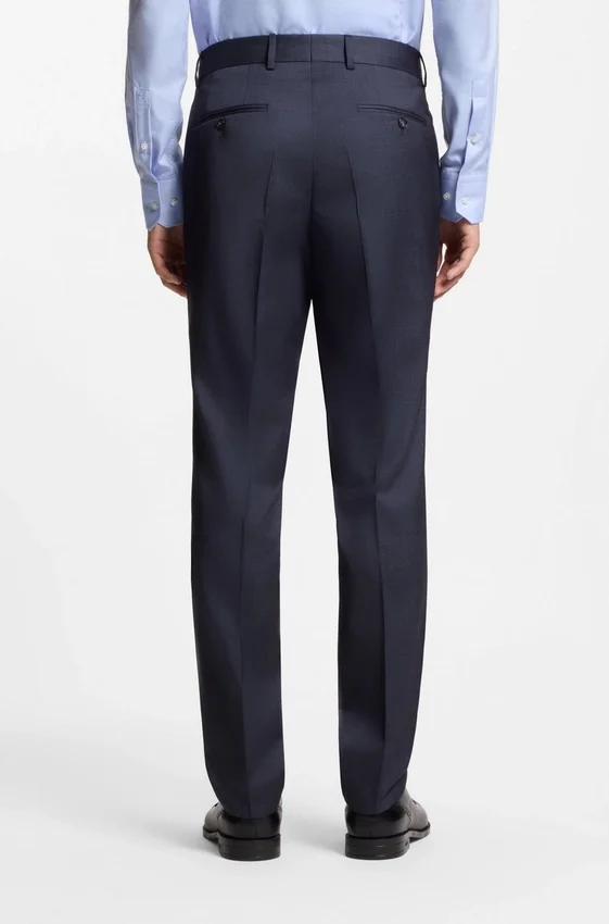 Two-piece regular-fit suit in virgin wool and silk Two-piece regular-fit suit in virgin wool and silk