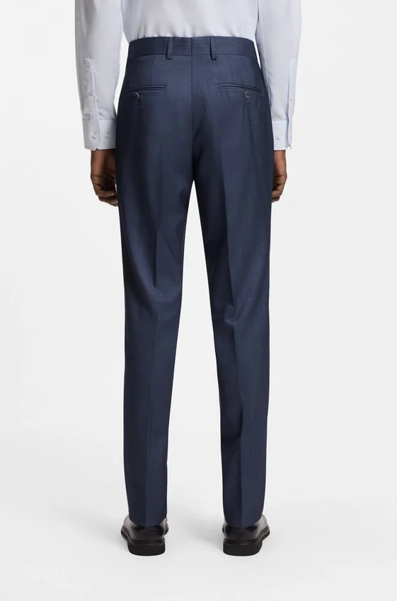 Two-piece regular-fit suit in virgin wool and silk Two-piece regular-fit suit in virgin wool and silk