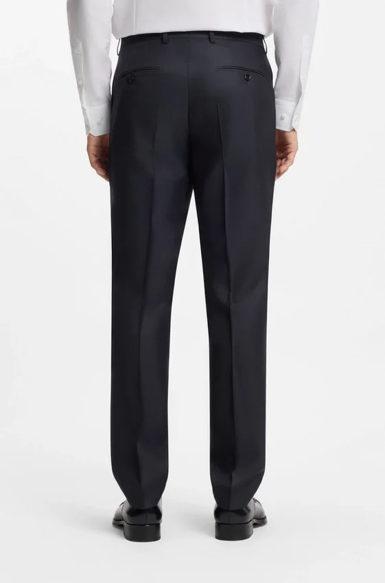 Two-piece regular-fit suit in virgin wool and silk Two-piece regular-fit suit in virgin wool and silk