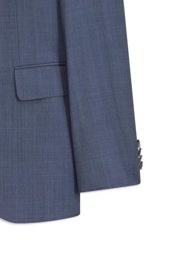 Two-piece regular-fit suit in virgin wool and silk Two-piece regular-fit suit in virgin wool and silk