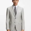 Two-piece slim-fit suit in a wool blend Two-piece slim-fit suit in a wool blend