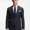 Two-piece slim-fit suit in checked virgin wool Two-piece slim-fit suit in checked virgin wool