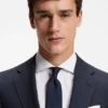 Two-piece slim-fit suit in checked virgin wool Two-piece slim-fit suit in checked virgin wool