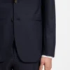 Two-piece slim-fit suit in checked virgin wool Two-piece slim-fit suit in checked virgin wool