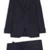 Two-piece slim-fit suit in checked virgin wool Two-piece slim-fit suit in checked virgin wool