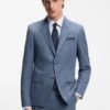 Two-piece slim-fit suit in cotton and virgin wool Two-piece slim-fit suit in cotton and virgin wool