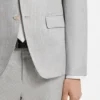 Two-piece slim-fit suit in cotton and virgin wool Two-piece slim-fit suit in cotton and virgin wool