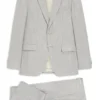 Two-piece slim-fit suit in cotton and virgin wool Two-piece slim-fit suit in cotton and virgin wool