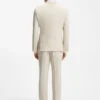 Two-piece slim-fit suit in micro-patterned cloth Two-piece slim-fit suit in micro-patterned cloth