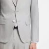 Two-piece slim-fit suit in micro-patterned cloth