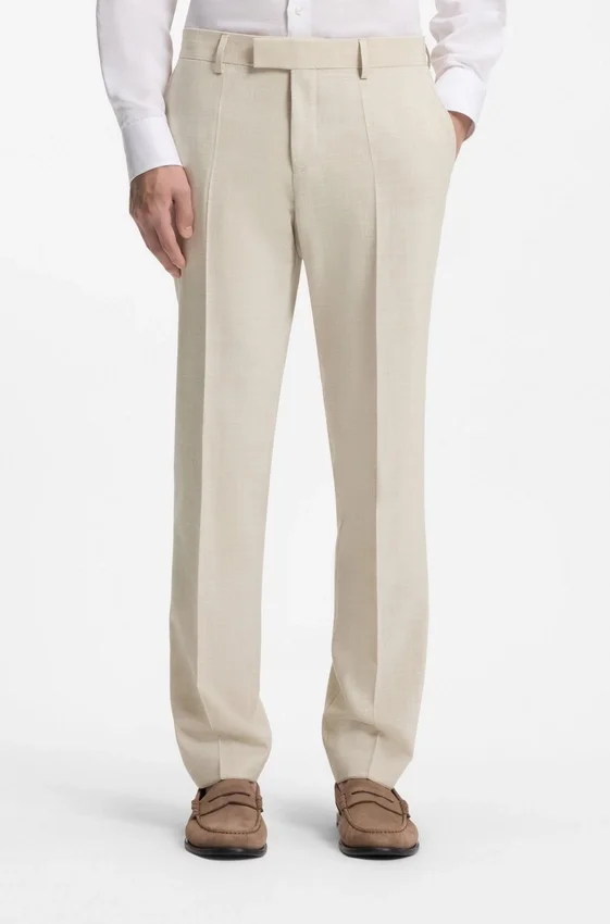Two-piece slim-fit suit in micro-patterned cloth Two-piece slim-fit suit in micro-patterned cloth
