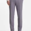 Two-piece slim-fit suit in micro-patterned cloth