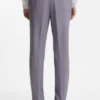 Two-piece slim-fit suit in micro-patterned cloth