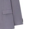 Two-piece slim-fit suit in micro-patterned cloth