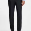 Two-piece slim-fit suit in patterned virgin wool