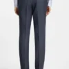 Two-piece slim-fit suit in patterned virgin wool