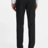 Two-piece slim-fit suit in patterned virgin wool