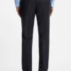 Two-piece slim-fit suit in patterned virgin wool