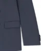 Two-piece slim-fit suit in patterned virgin wool