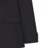 Two-piece slim-fit suit in patterned virgin wool