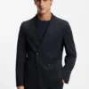 Two-piece slim-fit suit in performance-stretch fabric Two-piece slim-fit suit in performance-stretch fabric