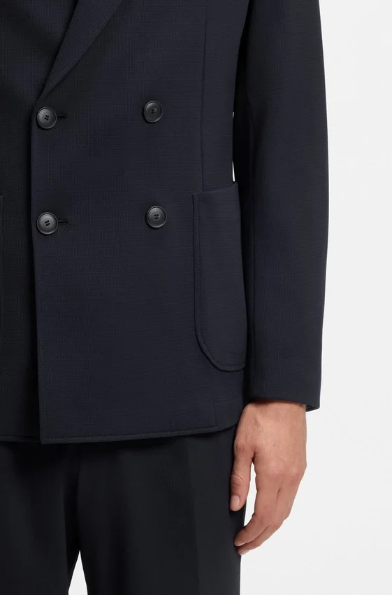 Two-piece slim-fit suit in performance-stretch fabric Two-piece slim-fit suit in performance-stretch fabric