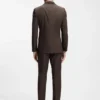 Two-piece slim-fit suit in stretch cotton Two-piece slim-fit suit in stretch cotton