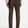 Two-piece slim-fit suit in stretch cotton Two-piece slim-fit suit in stretch cotton