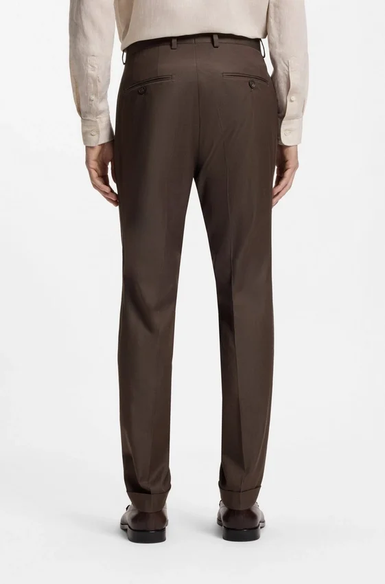 Two-piece slim-fit suit in stretch cotton Two-piece slim-fit suit in stretch cotton
